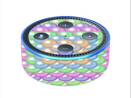 Pastel Bubbles Design Amazon Echo Dot 2nd Gen Skin on Sale