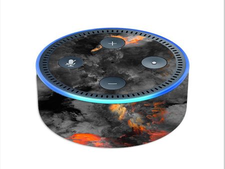 Grey Clouds On Fire Paint Amazon Echo Dot 2nd Gen Skin Supply