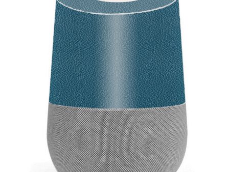 Blue Teal Leather Pattern Look Google Home Skin Discount