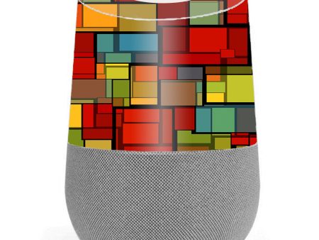 Abstract Colorful Square Pattern Google Home Skin Online Sale