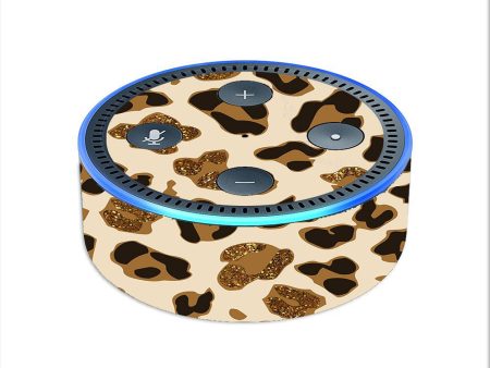 Brown Leopard Skin Pattern Amazon Echo Dot 2nd Gen Skin Online