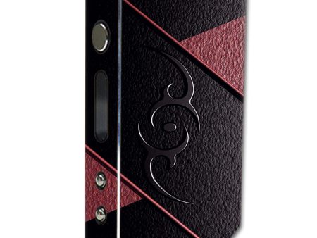 Black Red Leather Hindu Om Like Symbol Pioneer4you iPV3 Li 165w Skin Sale