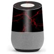 Red Lightning Bolts Electric Google Home Skin Online now