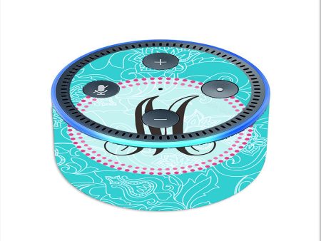 Monogram Letter M Amazon Echo Dot 2nd Gen Skin Hot on Sale