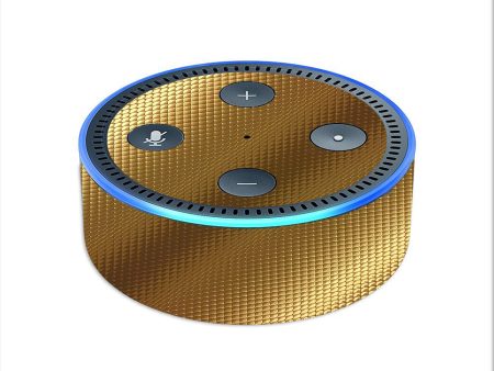 Gold Pattern Shiney Amazon Echo Dot 2nd Gen Skin For Sale