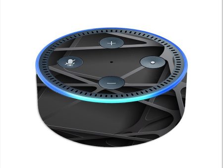 Black Metal Web Panels Amazon Echo Dot 2nd Gen Skin Discount