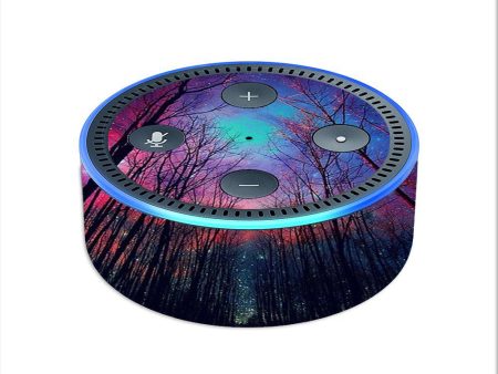 Galaxy Sky Through Trees Forest Amazon Echo Dot 2nd Gen Skin Online