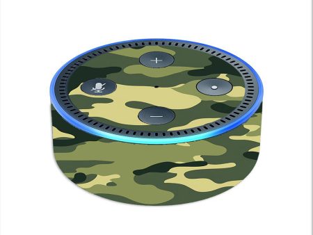 Green Camo Original Camouflage Amazon Echo Dot 2nd Gen Skin Hot on Sale