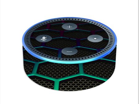 Metal Grid Futuristic Panel Amazon Echo Dot 2nd Gen Skin Online Hot Sale