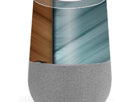 Blue Brown Rivets Metal Panel Google Home Skin Cheap