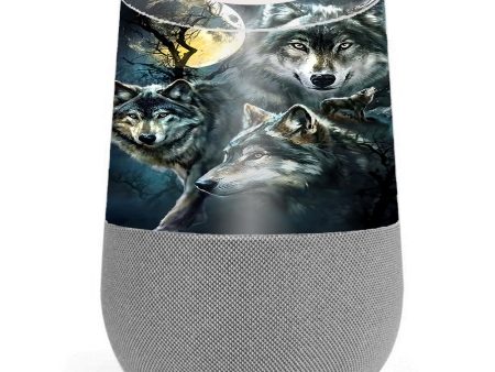 3 Wolves Moonlight Google Home Skin Online Sale