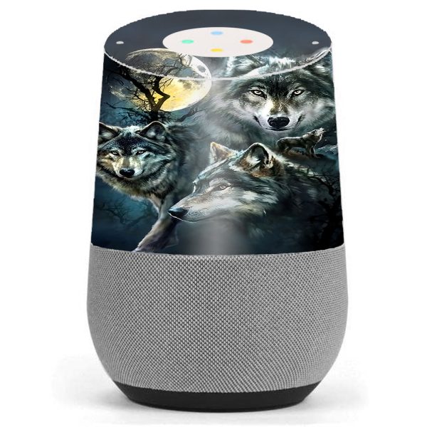 3 Wolves Moonlight Google Home Skin Online Sale