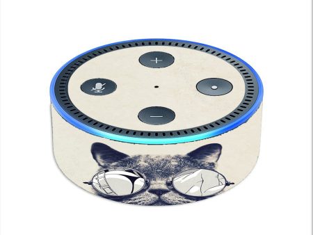 Cool Cat Kat Shades Glasses Tumblr Amazon Echo Dot 2nd Gen Skin Discount