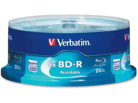 BD-R 25GB 16X with Branded Surface - 25pk Spindle Supply