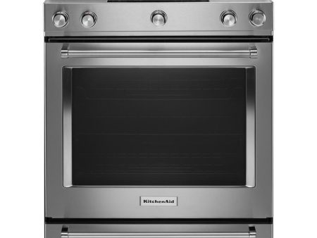 30-Inch 5-Burner Dual Fuel Convection Slide-In Range with Baking Drawer Sale