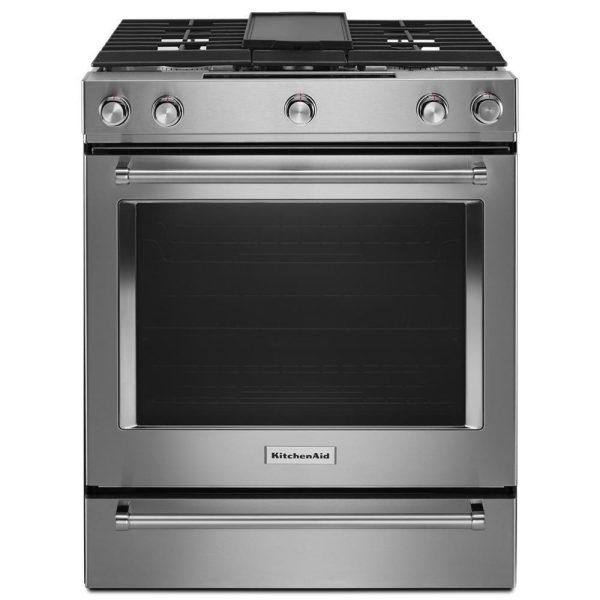 30-Inch 5-Burner Dual Fuel Convection Slide-In Range with Baking Drawer Sale