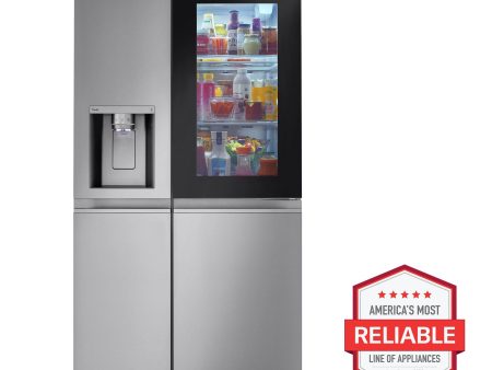 23 cu. ft. Smart Side-by-Side Counter-Depth InstaView® Refrigerator with Craft Ice™ Supply