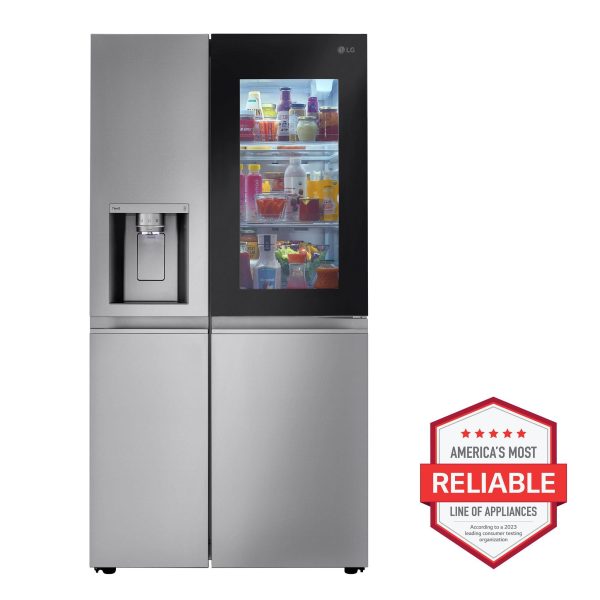 23 cu. ft. Smart Side-by-Side Counter-Depth InstaView® Refrigerator with Craft Ice™ Supply