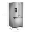 30-Inch Wide French Door Refrigerator with Exterior Water Dispenser- 20 Cu. Ft. on Sale