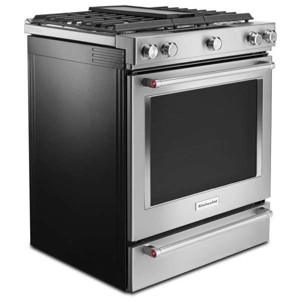 30-Inch 5-Burner Dual Fuel Convection Slide-In Range with Baking Drawer Sale