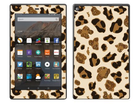 Brown Leopard Skin Pattern Amazon Fire HD 8 Skin Online Hot Sale