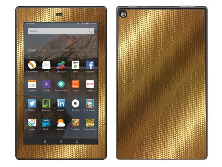 Gold Pattern Shiney Amazon Fire HD 8 Skin on Sale