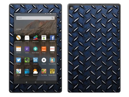 Diamond Plate Aged Steel Amazon Fire HD 8 Skin For Sale