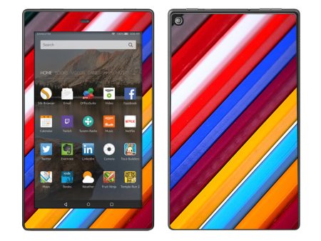 Color Stripes Pattern Amazon Fire HD 8 Skin Online Hot Sale