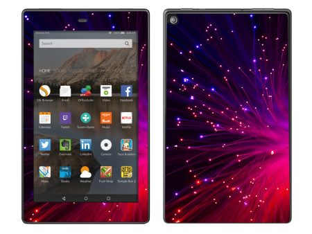 Fiber Optics Red Needles Space Amazon Fire HD 8 Skin For Sale