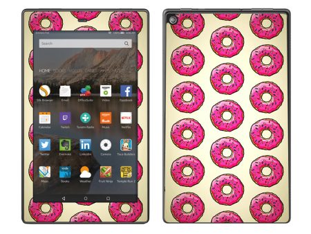 Pink Sprinkles Donuts Amazon Fire HD 8 Skin Hot on Sale