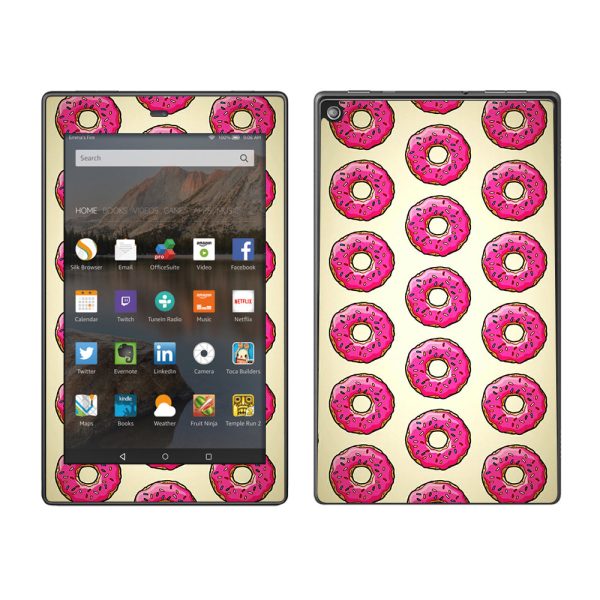 Pink Sprinkles Donuts Amazon Fire HD 8 Skin Hot on Sale